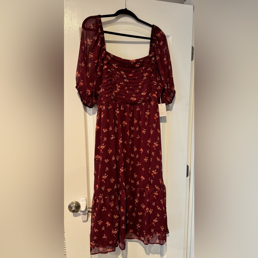LC Lauren Conrad Floral midi Dress